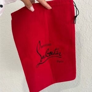 Christian Louboutin Red Drawstring Dust Bag